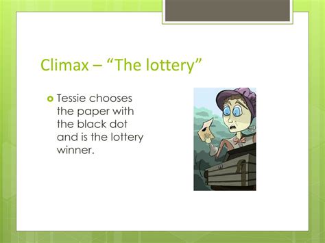 climax of the lottery